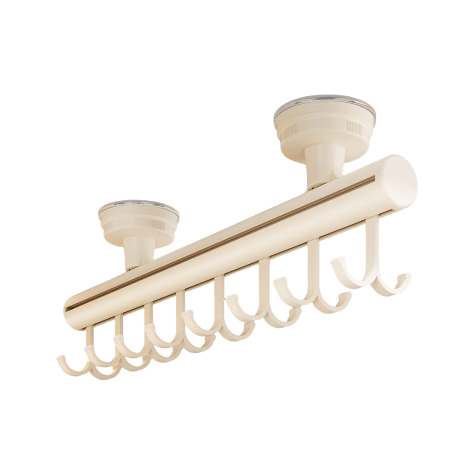 Sturdy Space Aluminum ABS Suction Cup Mounted Hanger for Pull Out Clothes Storage Organizers in Wardrobes Drillless Clothes Hanger