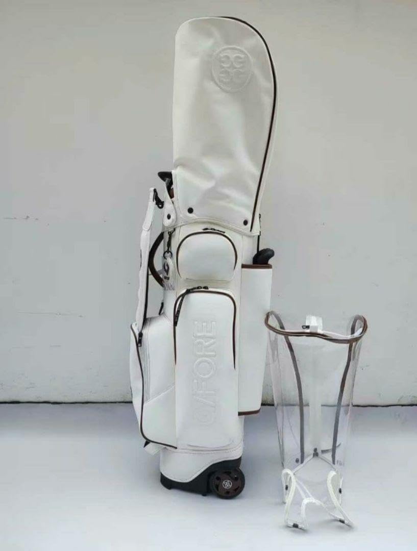 G/FOREジーフォア キャディバッグ 男女兼用 スタンド型バッグ ホワイト