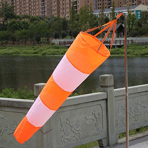 BRANDNEWS Waterproof Wind Sock Wind Sleeve White and Red Fluoerscence adaptable