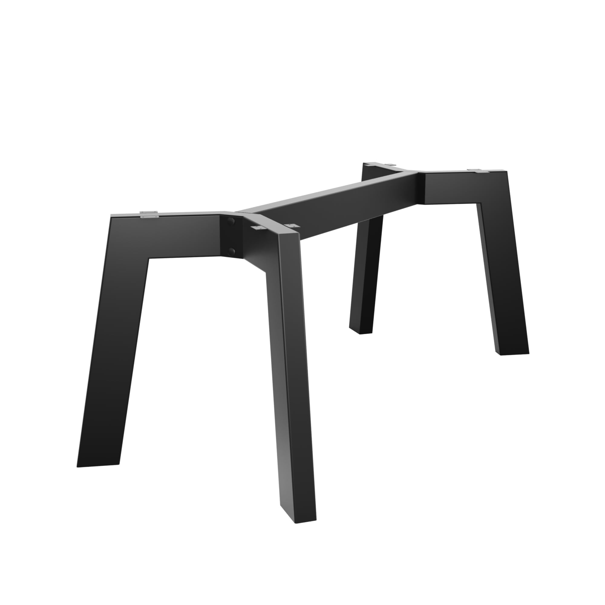 Gambe Tavolo Metallo Acciaio Nero – Struttura Robusta Scrivania Esstisch Tavolino Design Industriale 160x80x72 cm