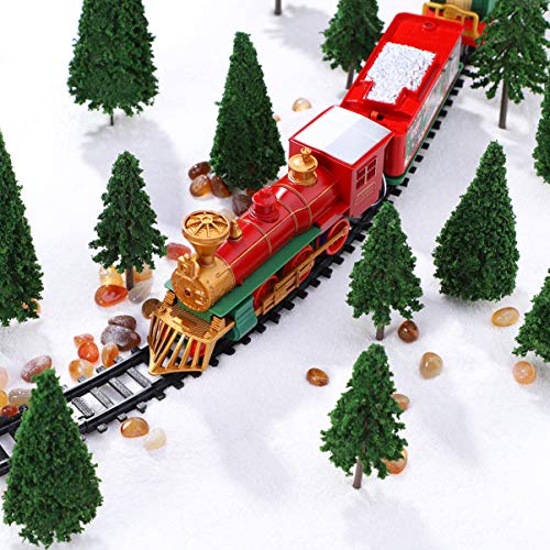 VOSAREA 16 Pieces Mixed Model Trees 3.5-5.5 inch Train Trees Railroad Scenery Diorama Tree Miniature Green Scenery Landscape Model Cedar Trees Ho Scale Trees Architecture Trees with No Bases - Thumbnail 2