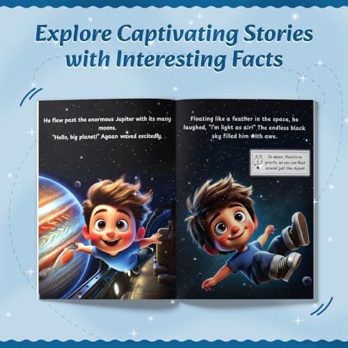 Image of Set of 5 Adventure Story Books for Kids Ages 2-5 Years, Theme-Based Stories with Stickers & Fun Activities, Learning Activity Set
