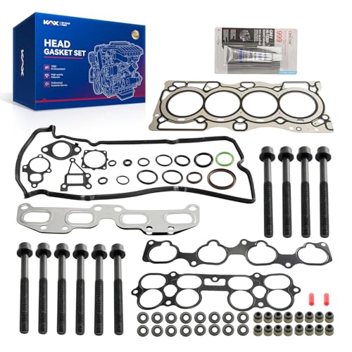 Image of KAX Engine Cylinder Head Gasket Set Compatible with Nissan Altima Sentra 2002 2003 2004 2005 2006 2.5L, Head Gasket Kit, OE# HS26261PT, HS54444, CPW2742, HS26261PT, ES72198