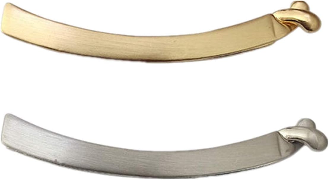 Girl Women 1pc Metal Ponytail Holder Clip,Banana Hair Barrette,Smooth Hair Claw Hair Accessories Punk (gold)