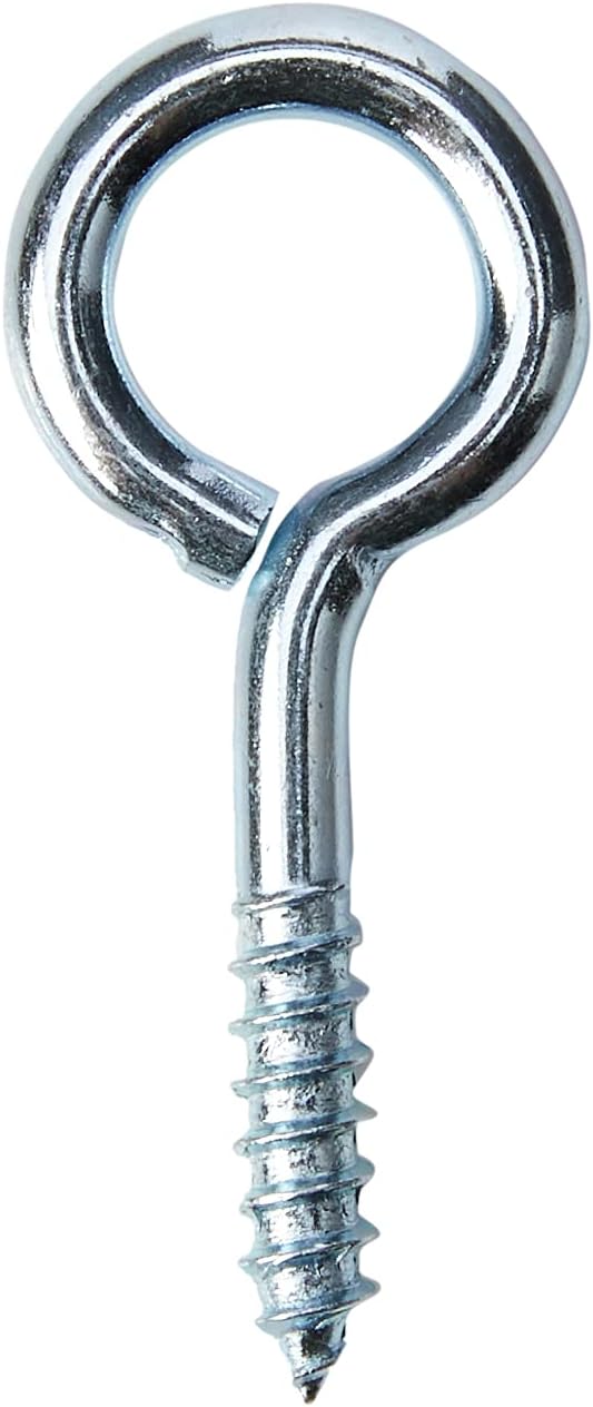 Merriwayยฎ BH01145 (25 Pcs) Zinc Plated Steel Screw-In Eyes, 40 mm (1.1/2 inch) - Pack of 25 Pieces