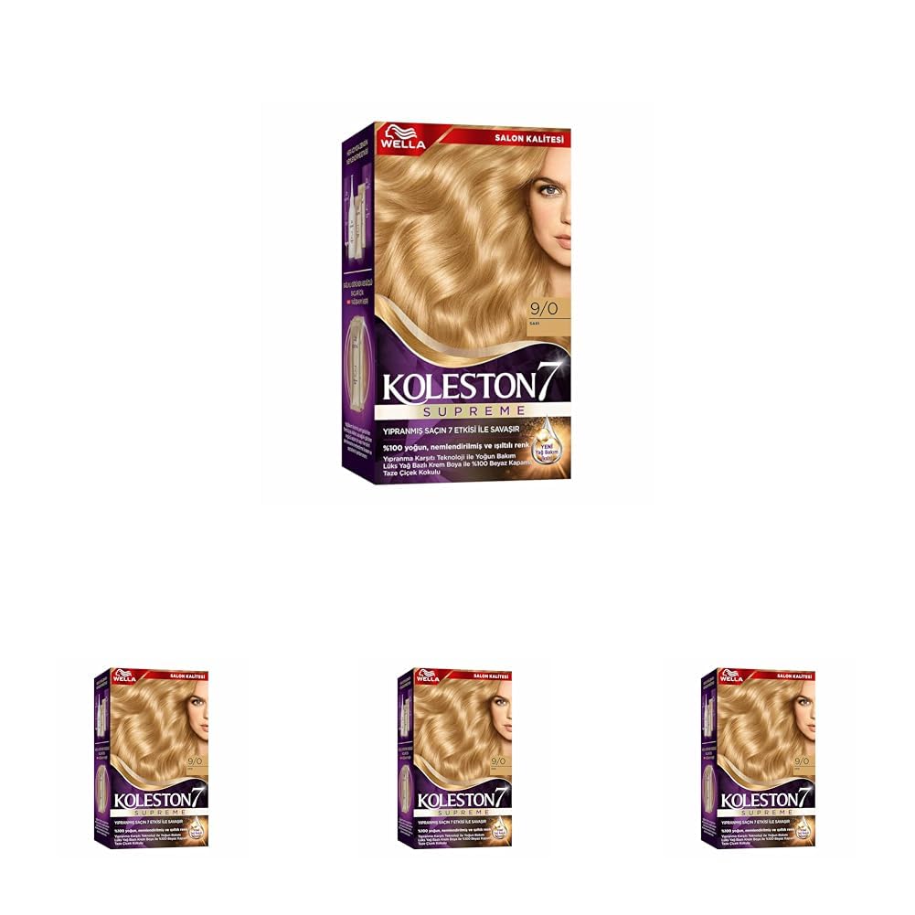 Wella Koleston Supreme Saç Boyası 9/0 Sarı (4 paketi)