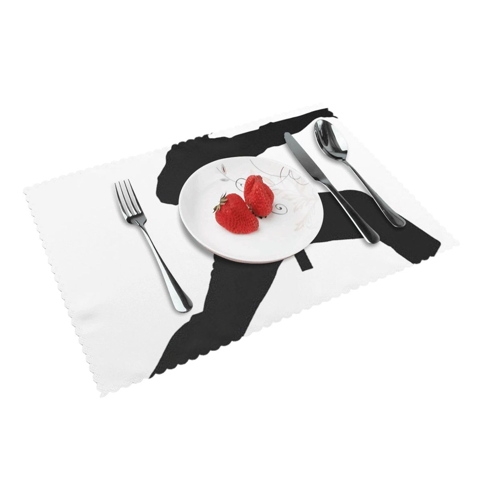 karates Printed Placemats Set of 4 PCS Washable Placemat for Kitchen Table Heat-resistant Table Mats 45x30 CM