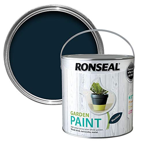 RONSEAL RSLGPBLKB25L GPBLKB25L Garden Paint Black Bird 2.5 Litre
