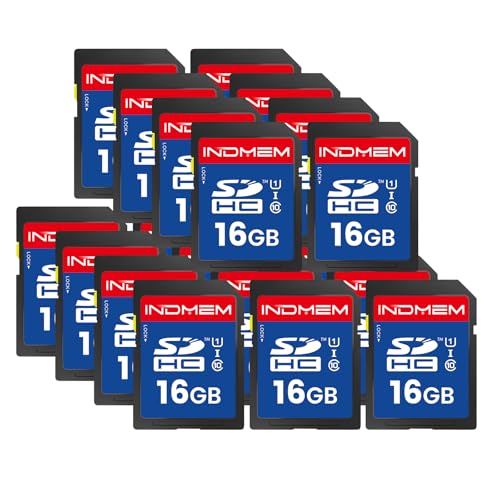 SD Card 16GB, 20-Pack UHS-I Class 10 MLC Flash Memory Card, High-Speed Secure Digital Cards for Cameras, DSLR, Action Cams - Reliable Storage