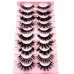 HBZGTLAD Soft Mink Eyelashes 3D Curl Winged End Eye Elongated Fake Lashes Thick Handmade Natural False Eyelash Messy Cross Lash Wholesale (MX-3) - Image 4