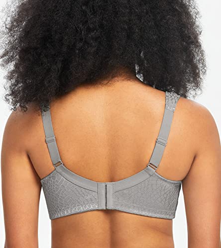 Haci Women's Minimizer Bra Full Coverage Non Padded Wirefree Plus Size For Large Bust Support Seamless(48D, Gray) #TOP3