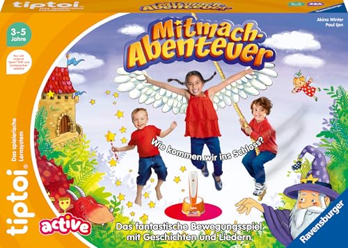 Ravensburger tiptoi Active Spiel 00130, Mitmach-Abenteuer, Bewegungsspiel...