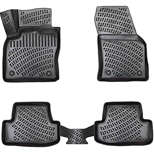 Elmasline Design 3D Gummimatten Set für Hyundai I30 (II) 2012-2017 | Extra hoher 5cm Rand