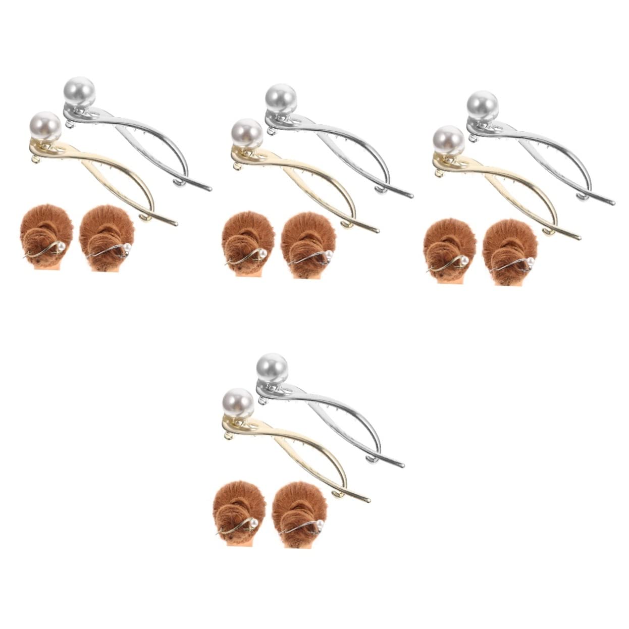 FRCOLOR 16pezzi Fermagli Per Eleganti Con Perle Accessori Vintage Per Acconciature Clip Decorative Per Occasioni Speciali Di Fermagli Per Ragazze e Donne