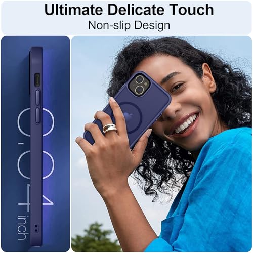 Image of MOCCA Magnetic Shockproof for iPhone 13 Case,Deep Blue