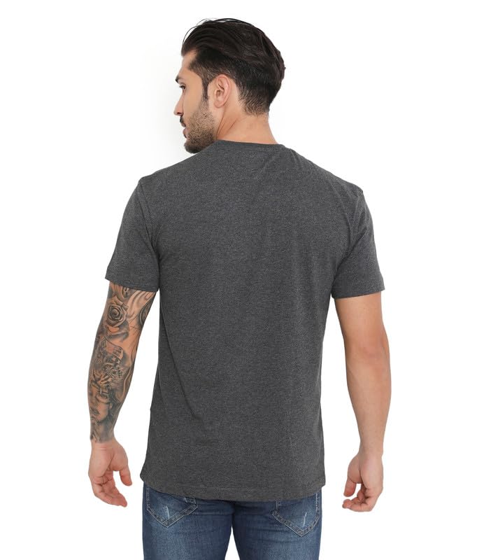 Image of Rivolta Men's Solid Regular Fit T-Shirt