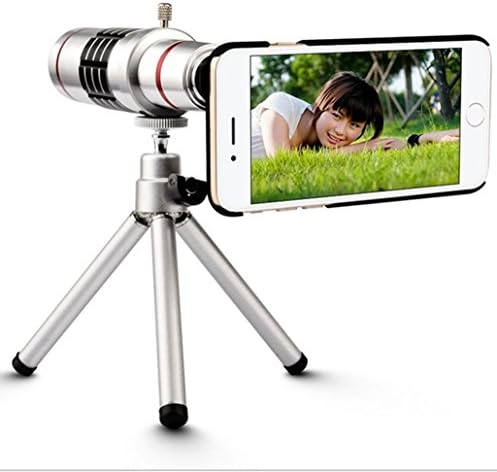 WGJZ 18x Manual Focus Telephoto Phone Lens Kit with Mini Tripod and Hard Back Case for iPhone 6