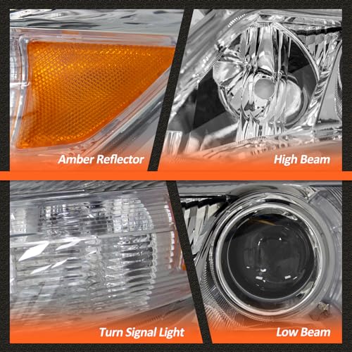 Image of for 2010-2011 Toyota Camry Headlights Chrome Pair