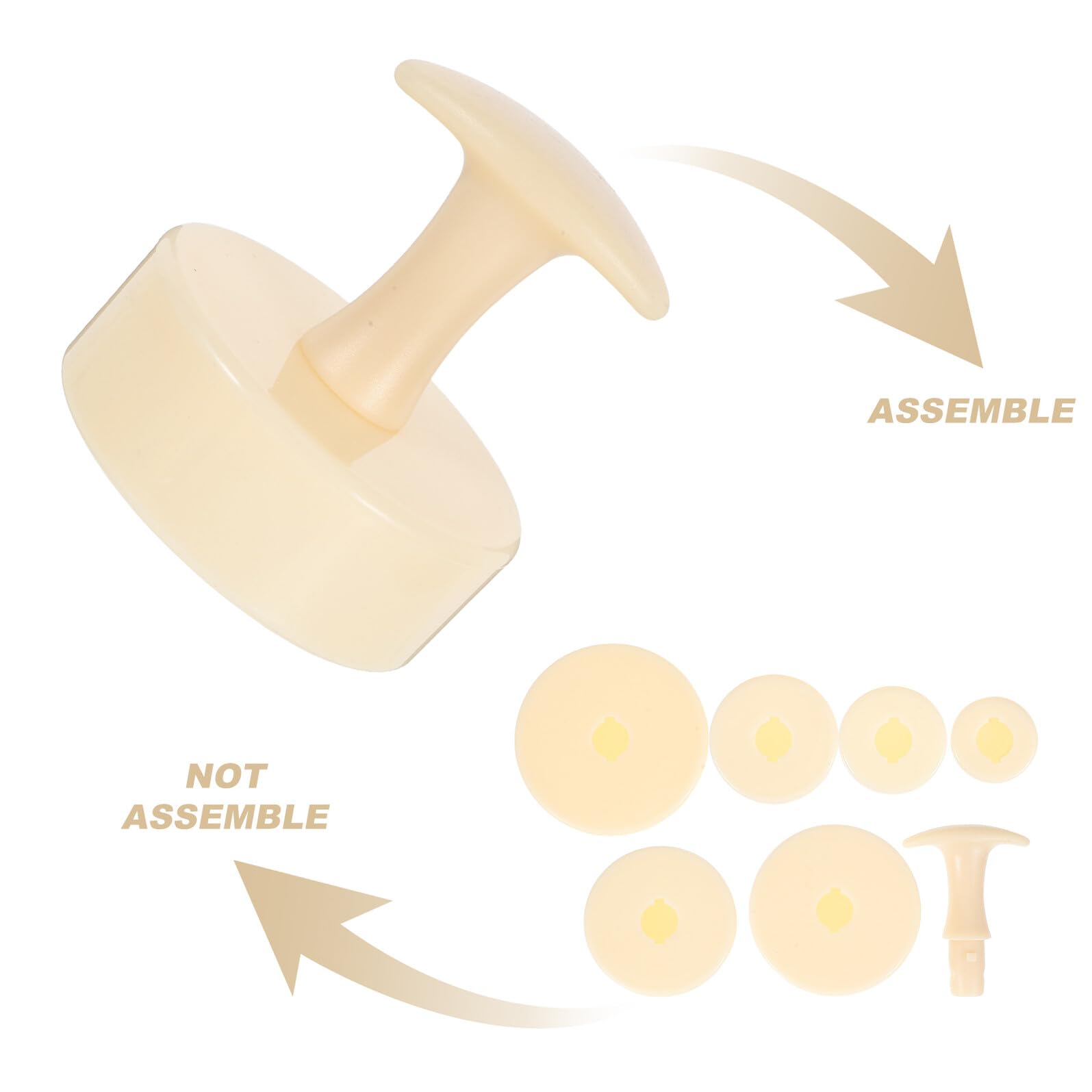 Molde para Tartaletas Desmontable Redondo 4-9 Cm de Acero Inoxidable Prensador de Masa Francés, Herramienta para Hornear Tartas y Postres, Utensilio para Repostería Profesional