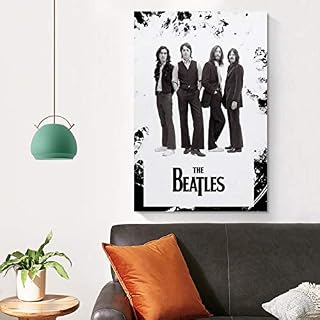 ZXCVW Poster sur toile The Beatles – Décoration murale moderne – 60 x 90 cm - Les Beatles, Paul McCartney, John Lennon, RIngo Starr, George Harrison ZXCVW Poster sur toile The Beatles - Décoration murale moderne - 60 x 90 cm – Image 4