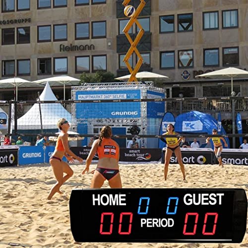 Marcador digital LED portátil para baloncesto y fútbol miniatura 6