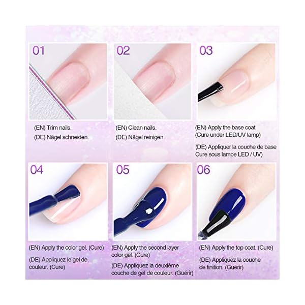 Skymore 23 Stück UV Farbgel Set, UV Nagellack UV Gel Nagelgel Set, UV Farben Nail Gel Polish für Nagel-Design, Nagel… – Bild 7