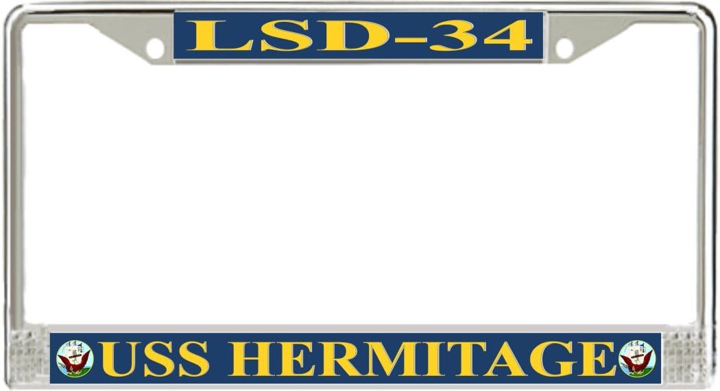 MilitaryBest USS Hermitage LSD-34 License Plate Frame