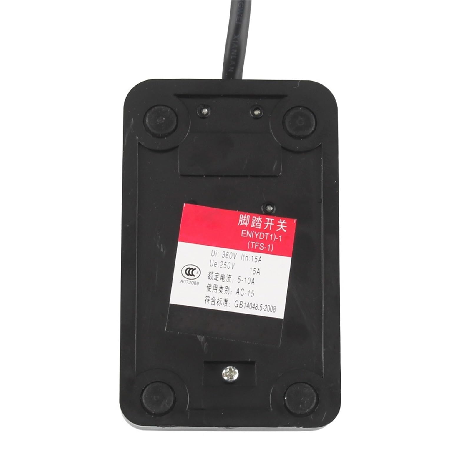 Interruptor de pie Interruptor de Pedal TFS-1 SPDT, Encendido y Apagado, 1NO, 1NC, Metal, momentáneo, CA 250 V, 10 A, 1 Unidad