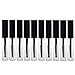 Adecco LLC 10 pcs 4ML Reusable Empty Bottle Tube Container for Eyelash Growth Oil /Mascara with Brush for Home and Travel (10p)