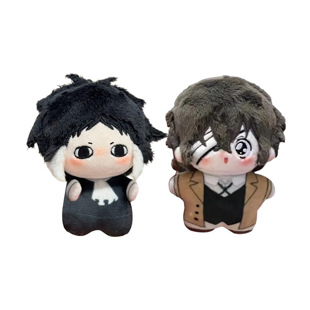 Xinchangda BSD Izumi Kyouka Plush Figure Keychain Anime Jōno Saigiku Stuffed Figure Pendant 10CM Backpack Keyring Sofa Pillow Decorations Collectible