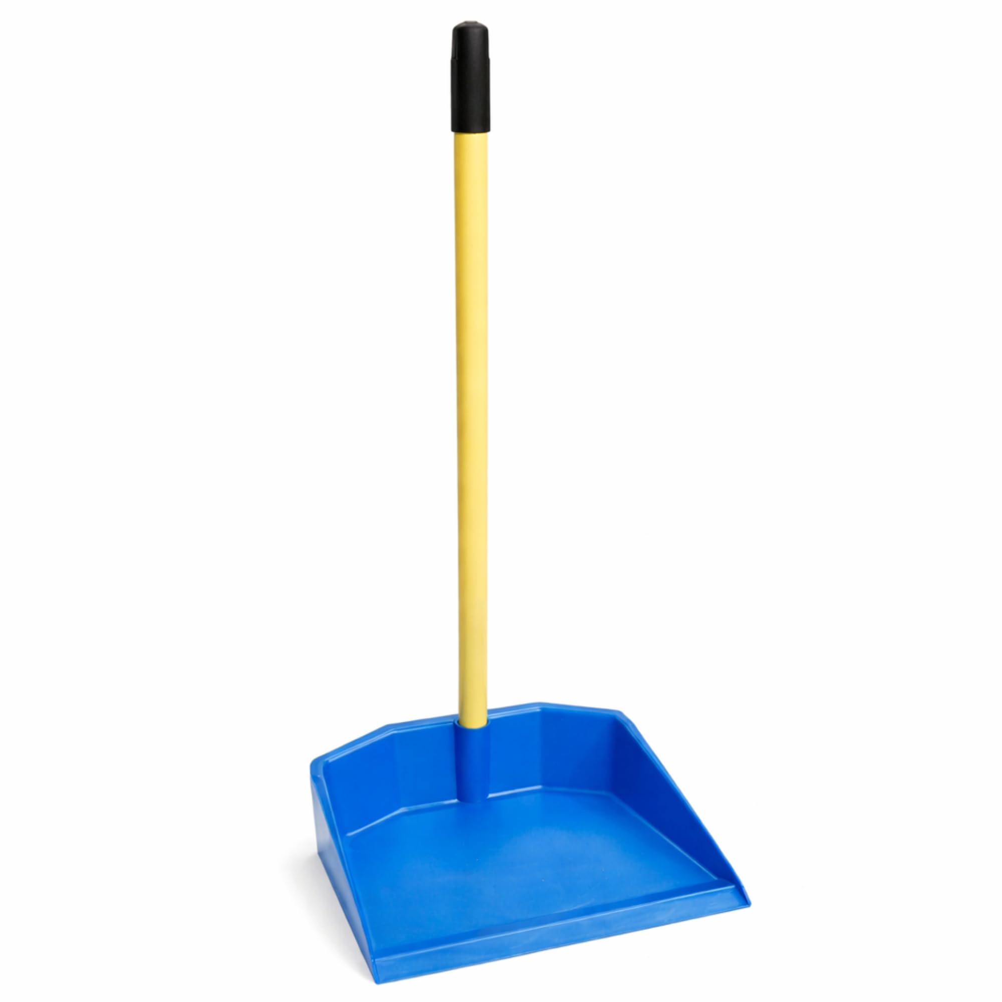 Paletta con Manico Lungo COLORE CELESTE, Plastica Monoblocco Resistente, con Pettine per Peli, Paletta Alzaimmondizia sta in Piedi da Sola, per Casa, Ufficio e Garage e Non Solo