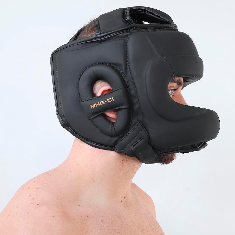 Mytra Fusion Boxing Headgear MMA Kickboxing Grappling Taekwondo Karate Training Head Gear, One Size Fits to All - Image 2