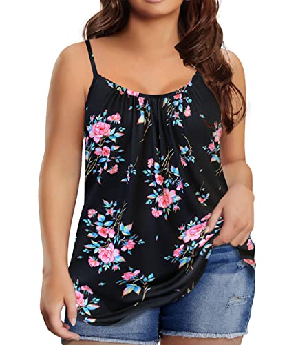 トップス jonnlynx 'tank +cami' size F CAMELLIA DENIM PRINT TANK