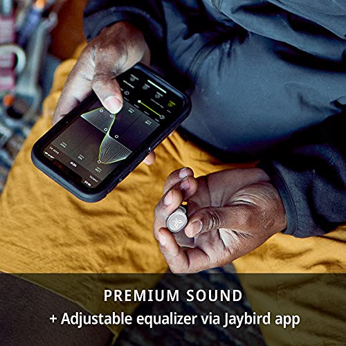 Image of Jaybird Vista 2 True Wireless Sport Bluetooth Headphones With Charging Case-Premium Sound,Anc,Sport Fit,24 Hour Battery,Waterproof Earbuds With Military-Grade Durability-Gray,in-ear