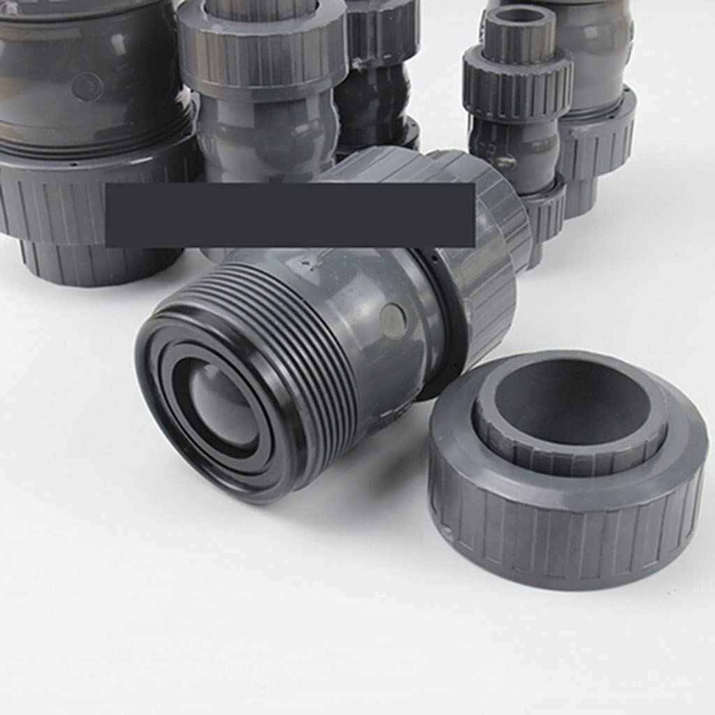 Raccordi per Tubi in PVC Valvola di ritegno a Sfera in PVC for raccordi for Tubi dell'Acqua, Giardino, casa, Acquario, 20-63 mm(Inner Dia.63.0Mm)