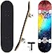 Seasonland Skateboard, tavola a 7 strati, 78,7 x 20,3 cm, professionale, completo, longboard in legno di acero canadese, per adolescenti, adulti, principianti, ragazze, ragazzi, bambini (Nebulae)