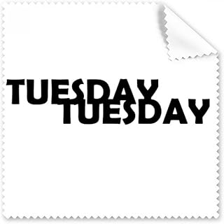 Stylish Characters Tuesday Cleaning Cloth Phone Screen Glasses Cleaner 5pcs