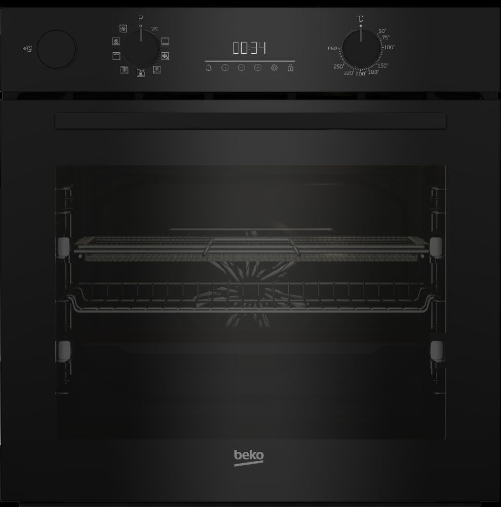Beko BCBIS17300KSBCS: Forno Beyond DeepBlack Multifunzione Assistito a vapore SteamAssist AirFry, b300, 9 Funzioni (Ricondizionato)