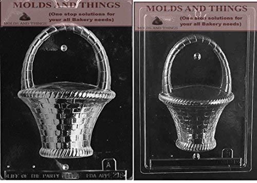 Large Easter basket with handle Chocolate Candy Mold With &copy; Chocolate molding Instruction