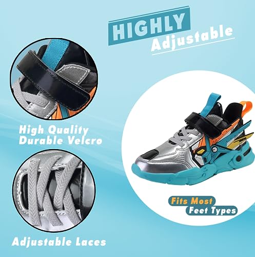 IYASA Unisex Kids Sneakers - Waterproof Kids Hiking Shoes - Breathable and Non-Slip Kids Running Shoes - Kids Tennis Shoes & Kids Basketball Shoes2