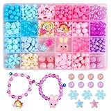 FACILE À UTILISER : ces création bijoux sont faciles à utiliser : il suffit de les enfiler selon le motif de votre choix. Les enfants peuvent créer sans effort des accessoires raffinés et originaux. Ajoutez une touche créative à vos bracelets, colliers et autres bijoux avec un minimum d'effort.