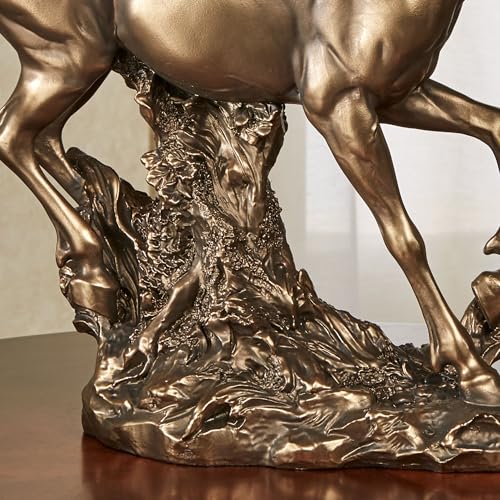 Escultura de Mesa Caballo en Marcha Acabado Bronce miniatura 4