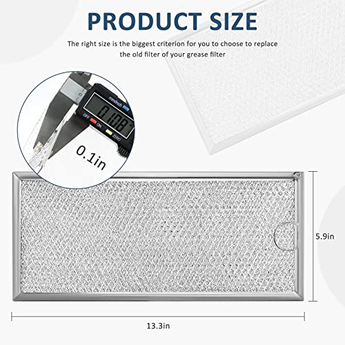 Image of 4 Pack Microwave Grease Filter Compatible with Whirlpool and GE Microwaves