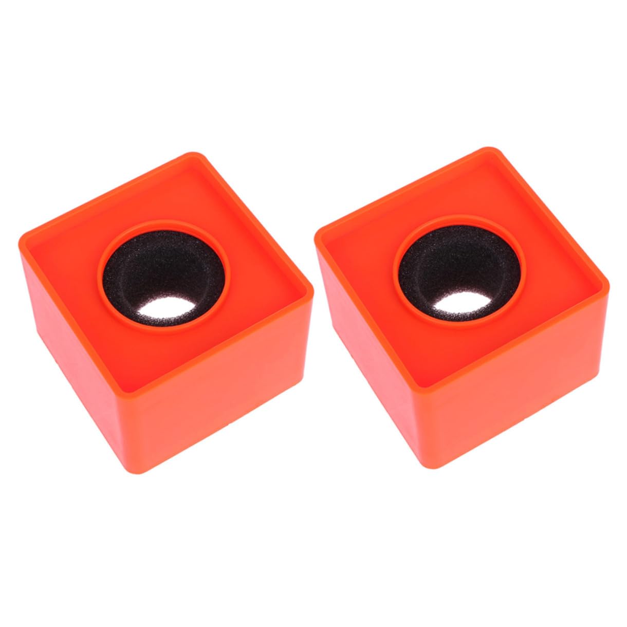 UPKOCH 3er-set Interview-mikrofonständer Abs Logo Flaggenstation Kreatives Design Großer Platz Für Logo Orange Passend Für Mikrofone 2 Stück X 3