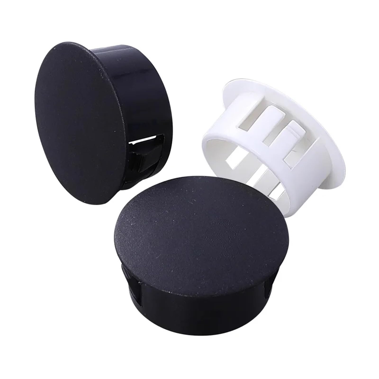 200 Teile/los Schwarz Weiß 5mm 6mm-50mm Snap in Verriegelung Loch Rohr Flush Typ Panel Stecker stecker(20mm,White)