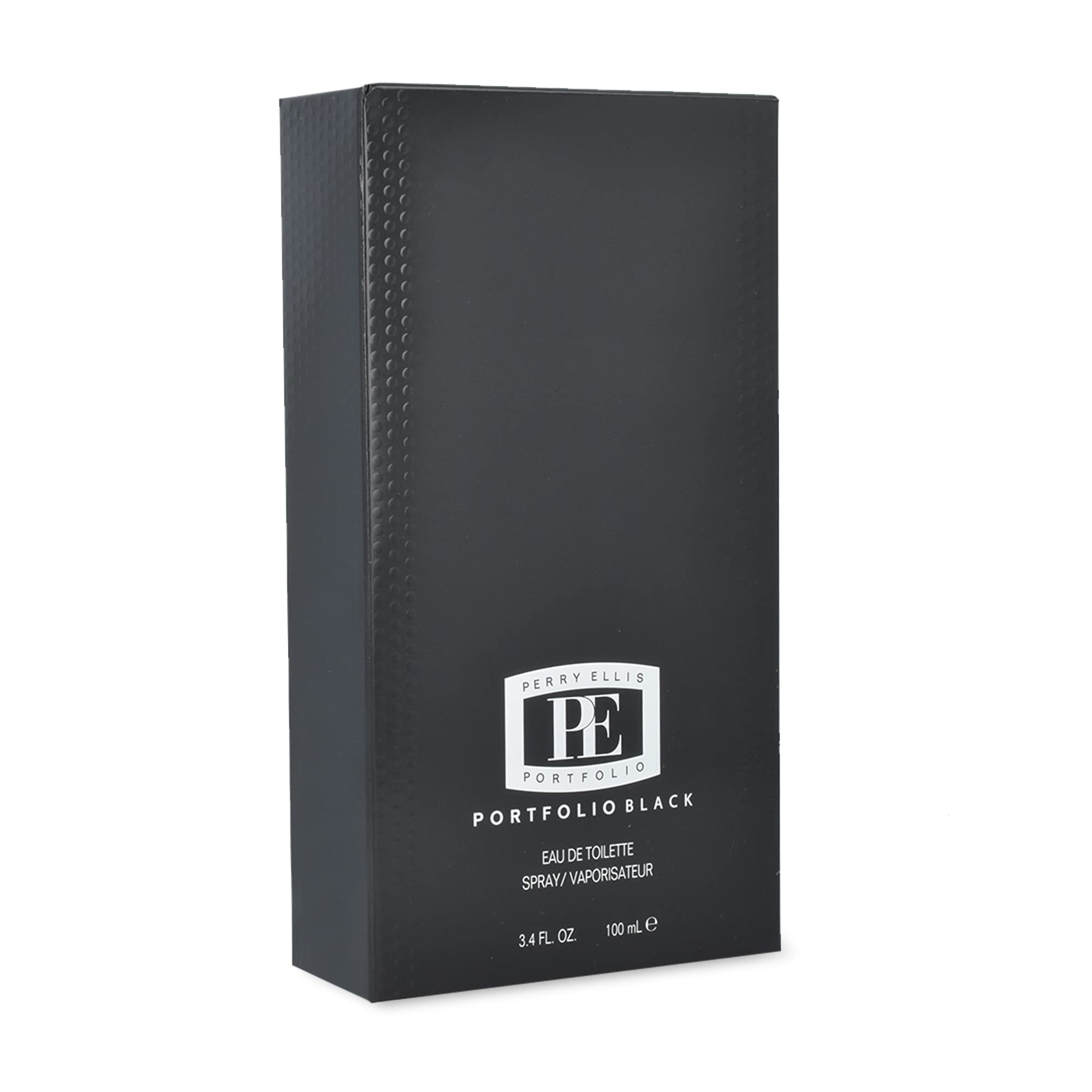 Perry Ellis Portfolio Black Eau De Toilette Spray for Men, 3.4 Fl Oz