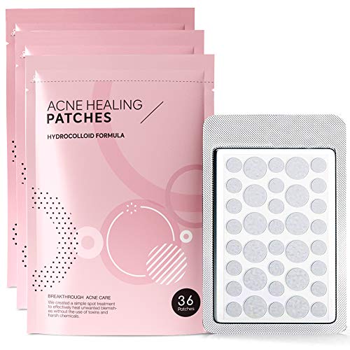 OHeal Acne Pimple Master Patch 108 dots - Absorbing Hydrocolloid Blemish Spot Skin Treatment (108 Patches, 3Pack)