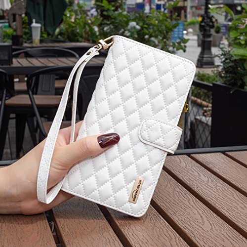 Protection Samsung S23 FE antichoc étui femme blanc avec support
