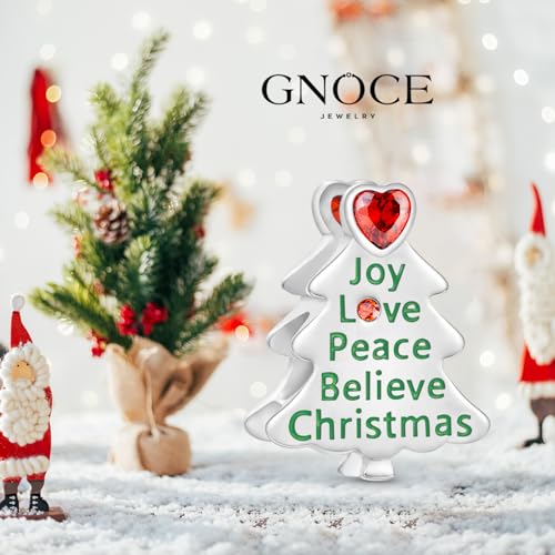 Image of GNOCE Christmas Charm Silver Plated & Sterling Silver Bracelet Gift