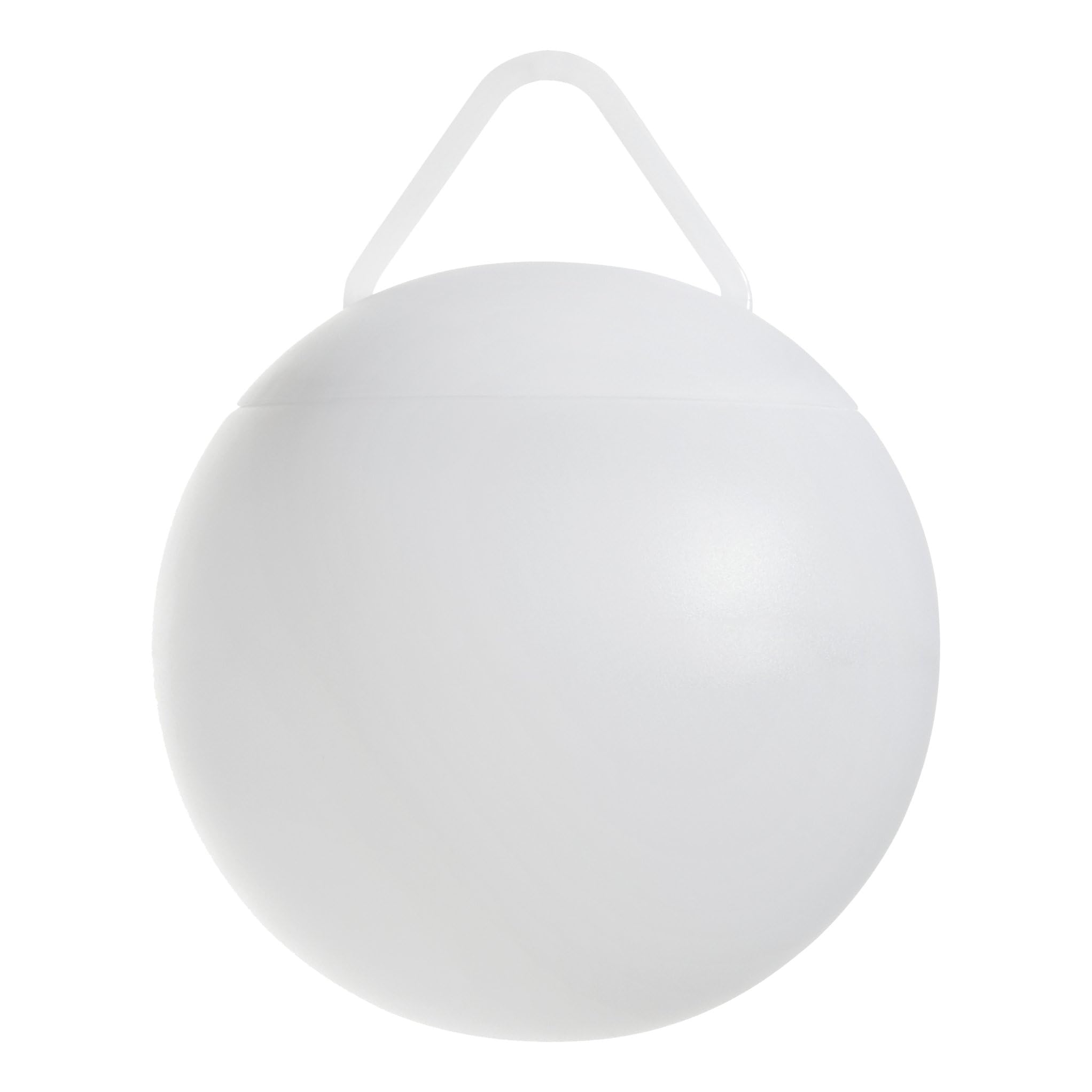 EGLO Poggiobello Kulista lampa LED do ogrodu, z pilotem, możliwość ściemniania, z ostrzem do wbijania w ziemię i zawieszenia, białe tworzywo sztuczne, zmiana kolorów RGB, IP44, Ø 20 cm